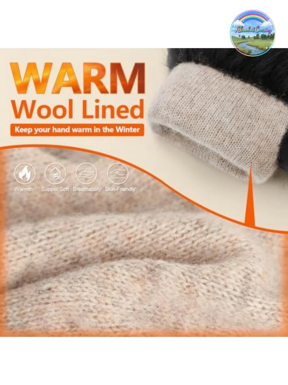 Women's Sheepskin Leather Touchscreen Gloves with Fur Trim, Winter Driving